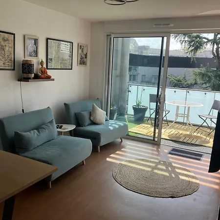 アパート T2 Cosy Terrasse 13m2 Parking Gratuit